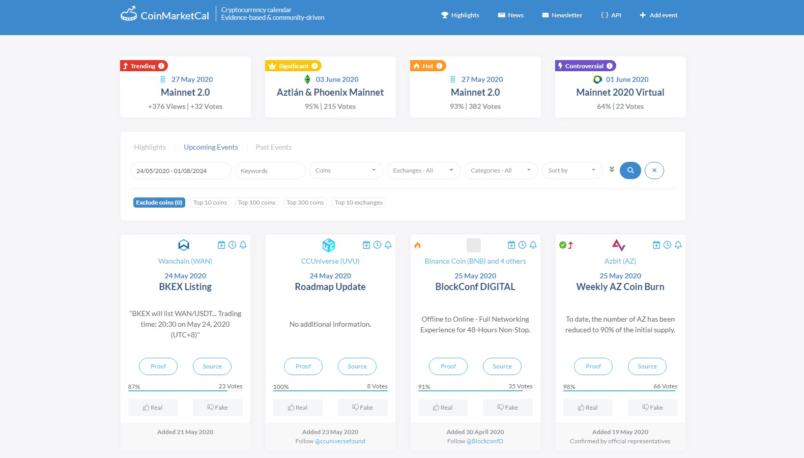 CoinMarketCal