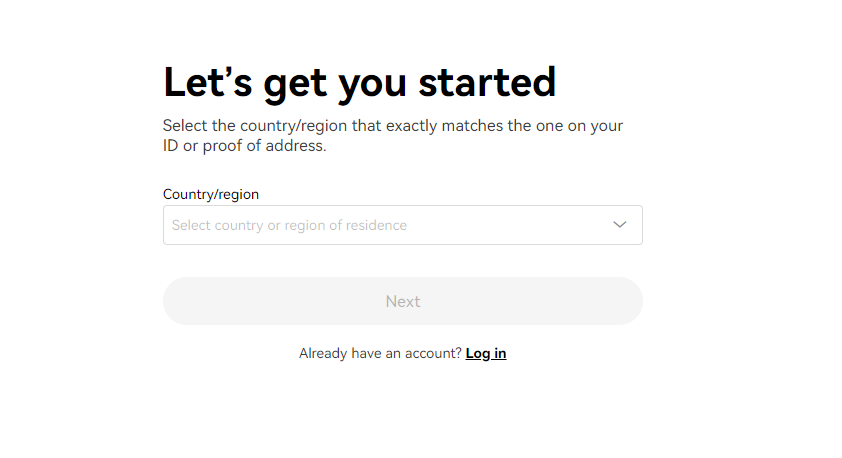 OKX signup