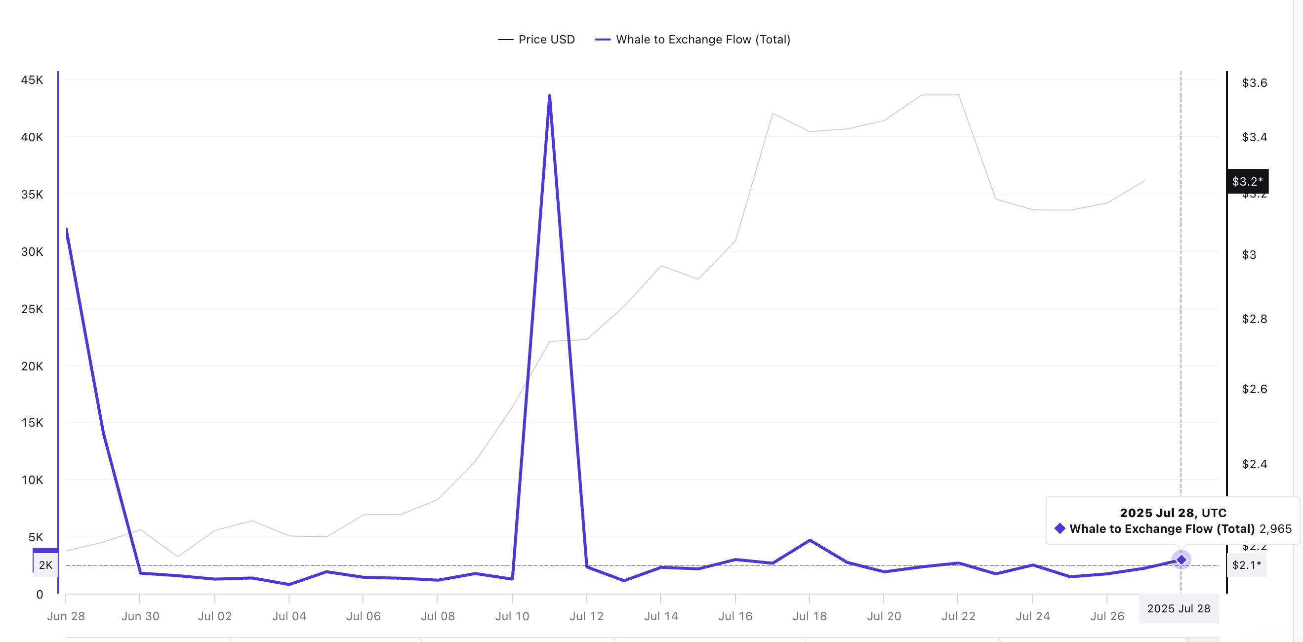 Ціна XRP та потік китів на біржі: